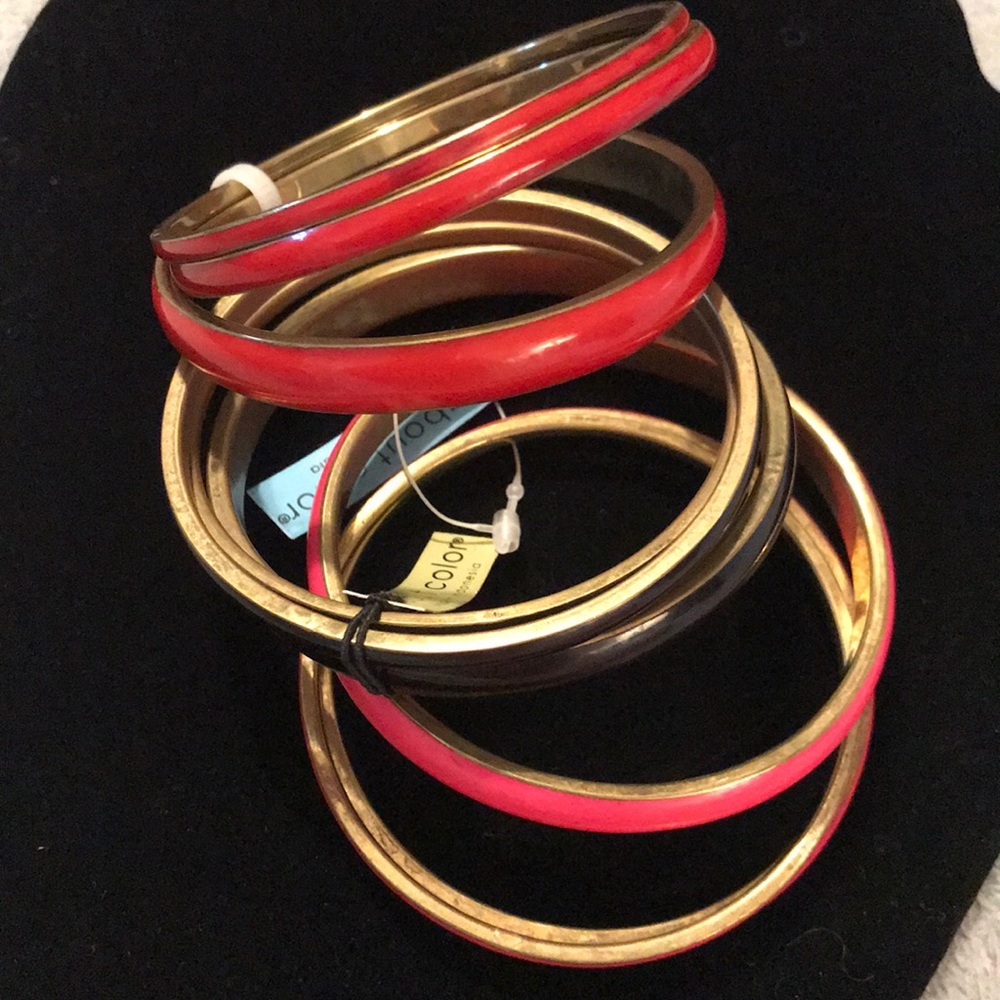 New ABOUT COLOR Bangles Bracelets 3 Piece Sets